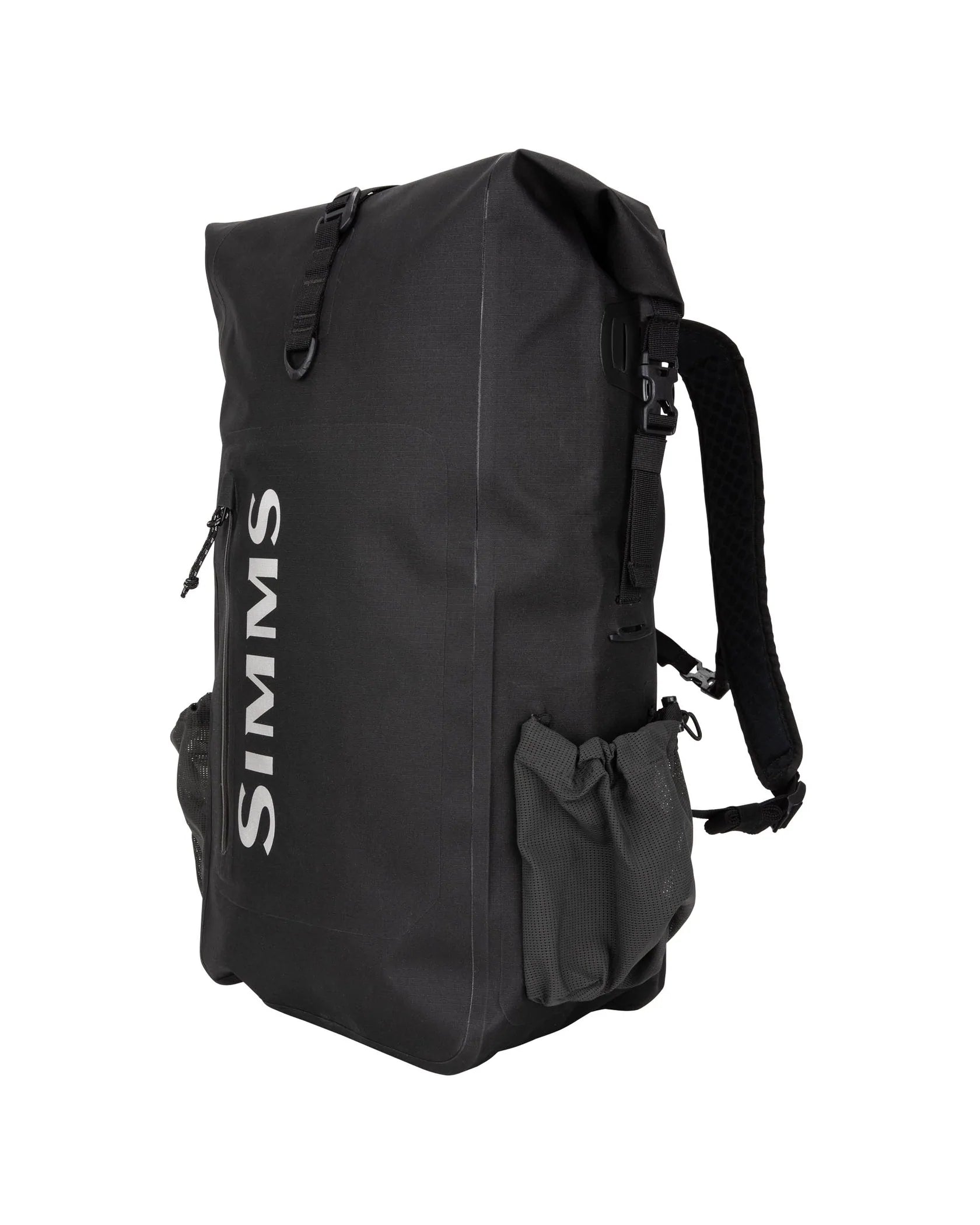 Simms Dry Creek Rolltop Backpack - Black - Sportinglife Turangi 